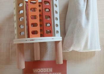 Drewniana gra zręcznościowa Wooden Kerplunk wieża patyczki nowa