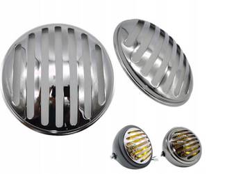 Grill kratka chrom na lampę motocyklową 5,75 cala