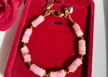 Bransoletka z kamienia naturalnego różowy rodochrozyt