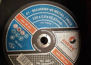 Tarcza do cięcia stali 230x2x22 ANDRE