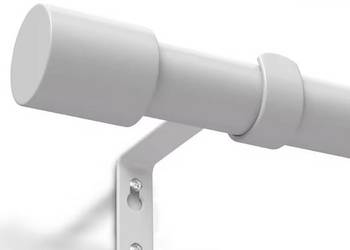 Sprzedam nowy karnisz drążek do zasłon biały 76-380 cm regulowany, 19 mm