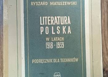 Literatura Polska W Latach 1918-1939 Ryszard Matuszewski