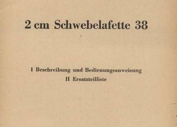 2 cm Schwebelafette 38 opis instrukcja obsługi, lista części zamiennych itp