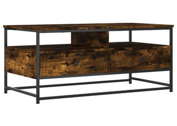 Stolik kawowy przydymiony dąb 100x51x45 cm WM-835286