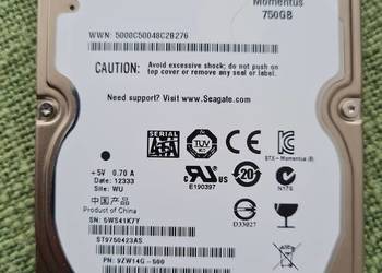 750 GB SATA Seagate Momentus 7200 obr./min.