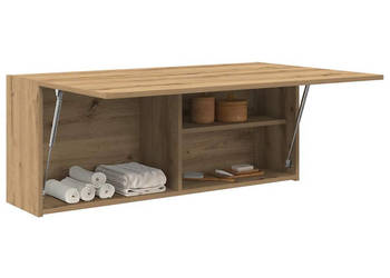 Wisząca szafka łazienkowa dąb artisan 100x25x40 cm WM-860111