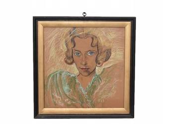 Ignacy Witkiewicz Witkacy 1937 - Pastel - Stary Obraz Portret