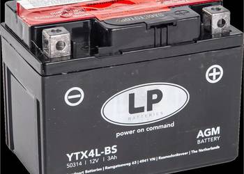 Akumulator motocyklowy 12V 3Ah 40A Landport YTX4L-BS