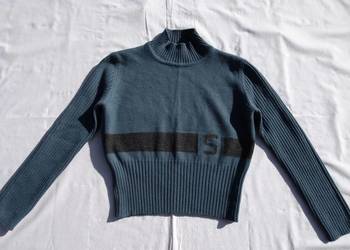 Sisley Ciepły Półgolf sweter Wełna 60% 36 38 Sisley Ciepły Półgolf sweter Wełna 60% 36 38