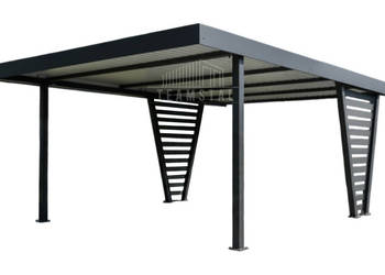 Carport V PREMIUM 4,5x4,5m Wypełnienie panelami Wiata samochodowa TS1253