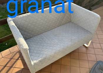 Mała sofa knopparp granatowa Ikea