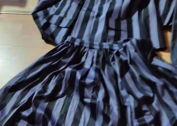 Przebranie Wednesday Addams Kostium Mundurek Szkolny Strój Halloween