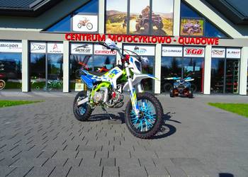 CROSS ASIX XB28 110CC PÓŁAUTOMAT 4 BIEGI E-START 14/12 NIEBIESKO-LIMONKOWY