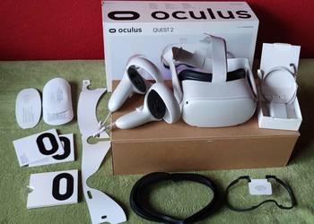 Gogle Meta VR Oculus Quest 2 128 GB + 2 PADY (kontrolery) +