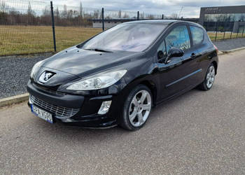 Peugeot 308 Brązowa skóra Klima Grzane Fotele Tempomat Isofix Panorama T7 …