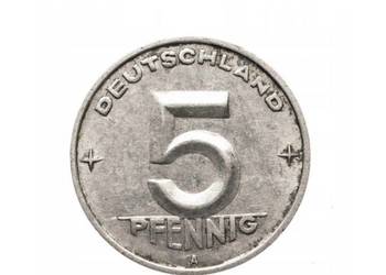 Niemcy, DDR 5 Fenigów, 1952 rok st.3+
