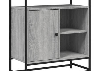 Komoda szary dąb sonoma 69x35x80 cm materiał drewnopochodny WM-835547
