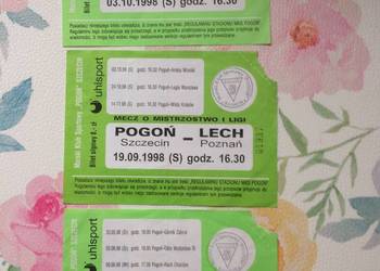 ( 1163. ) Bilety Pogoni Szczecin 1998 R.