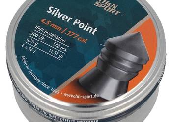 Śrut Diabolo Ostry CIĘŻKI MOCNY SILVER 4,5 mm .177 wiatrówka
