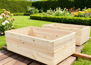 Drewniane Donice i Warzywniaki z Deski grubość 2,5 cm