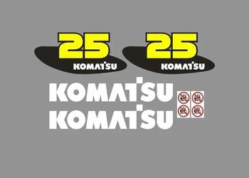 Naklejki oklejenie KOMATSU 25 Zamiennik