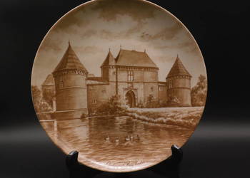 Kolekcjonerski talerz Kaiser, przedstawiający zamek Burg Vondern