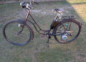 Rower z silnikiem Maw zabytkowy zabytek antyk