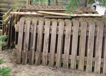 Płot Drewniany +uliczka Furtka Brama kotwy Belki