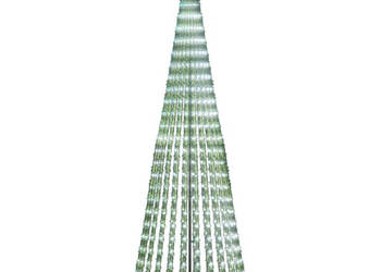 Stożkowa choinka z lampek 475 zimnych białych LED 247 cm WM-4016397