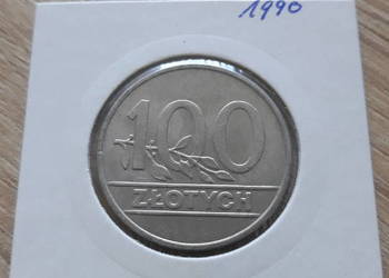 100 złotych-1990 r. - Mennicza - miedzionikiel