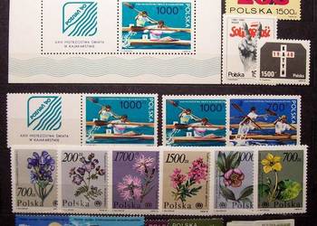 Znaczki polskie rok 1990 - III kwartał