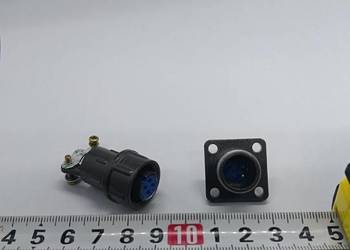 Złącze 4 pin wtyk wtyczka + gniazdo przemysłowe multipin connector
