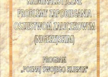 KRYMINALISTYCZNE PROBLEMY ZAPOBIEGANIE OSZUSTWOM ZALICZKOWYM