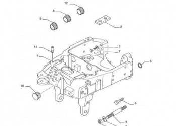 New Holland T6010 Wspornik 87661567