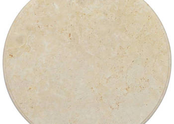 Blat do stołu kremowy Ø60 x 25 cm marmur WM-149195