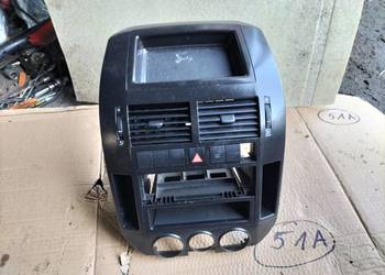 VW POLO MK4 9N ŚRODKOWA KRATKA NAWIEWU RAMKA RADIA RAMKA PANELU NAWIEWU