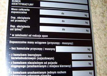 Ursus oryginalna tabliczka znamionowa