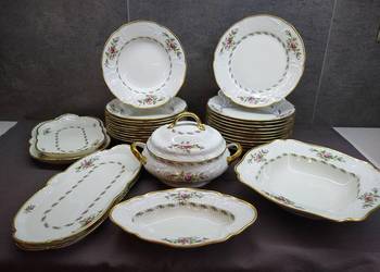 Serwis obiadowy Rosenthal Sanssouci Moosrose 12 osób