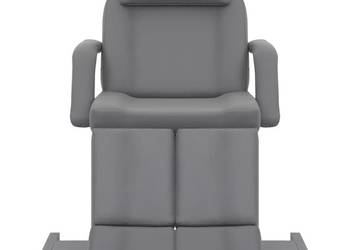 vidaXL Fotel do zabiegów kosmetycznych, ekoskóra, szary(SKU:110269)