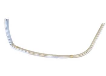 LISTWA PRZEDSIONKOWA BIAŁA Z ŁUKIEM LEWA ZAGIĘTA  3480 mm do przyczepy Hob…