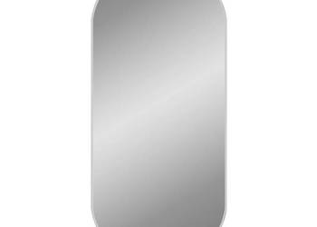 Lustro ścienne srebrne 100x45 cm owalne WM-348194