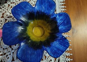 Świecznik szkło vintage