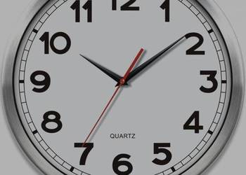 Klasyczny zegar ścienny Major Quartz Metalowa rama Minimalizm i czytelność