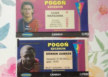 ( 1167. ) Bilety Pogoni Szczecin 2002 R.