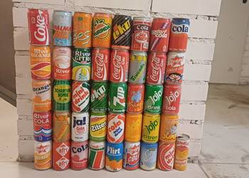 Kolekcja puszek po napojach ze starych czasów - sprzedam