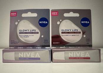 Zestaw 2 balsamów do ust Nivea Glowy Lips