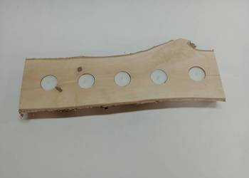 DREWNIANY ŚWIECZNIK  BRZOZOWY, DREWNO BRZOZOWE S102 46,5 CM