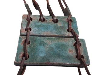 Naszyjnik ceramiczny ręcznie wykonany.