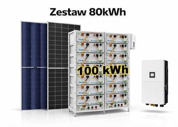 Zestaw budżetowy 80kWh HV (panele,1x inwerter,3 fazy, magazyn 100 kWh)