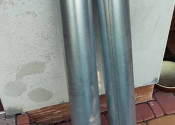 Rura  stalowa kominowa fi 120/1000 mm grubość 0,5mm(kielich)